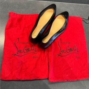 Louboutin Black Flat